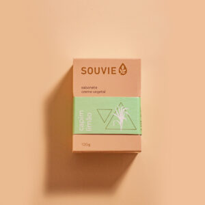 Sabonete creme vegetal Capim limão 120g - Souvie