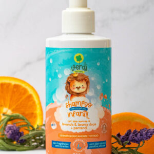 Shampoo limpeza natural infantil Lavanda, laranja doce e pantenol 200ml - Verdi Natural