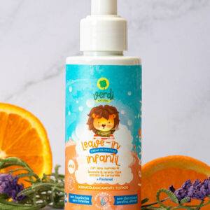 Leave-in creme de pentear infantil Lavanda, laranja doce e extrato de camomila 120ml - Verdi Natural